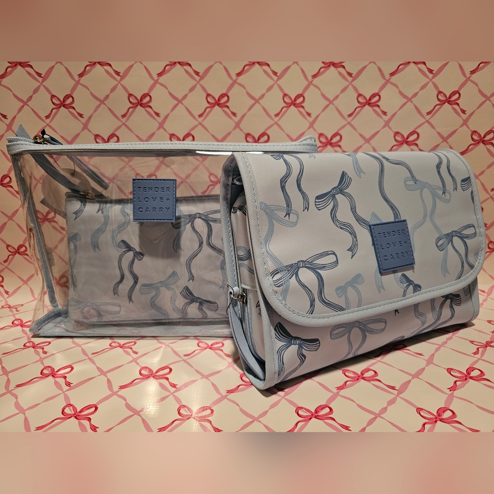 Tender Love + Carry Blue Bow Set